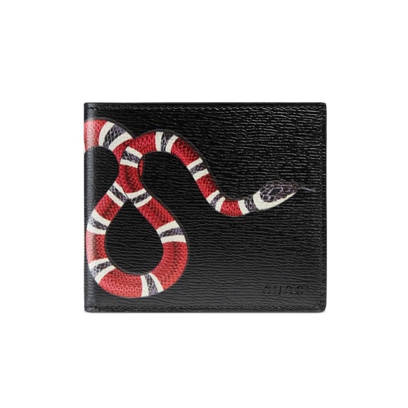 Gucci Other - GUCCI Authentic Men’s Black Snake GG Wallet